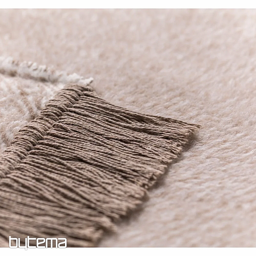 Coperta VIENNA ECRU con frange