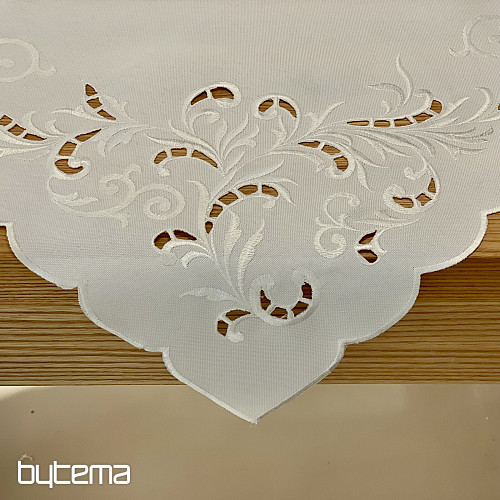 Tovaglia e sciarpa TRAFORATA BIANCA