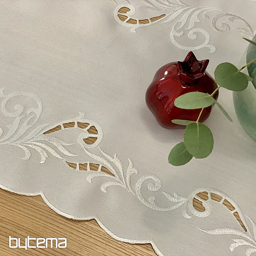 Tovaglia e sciarpa TRAFORATA BIANCA