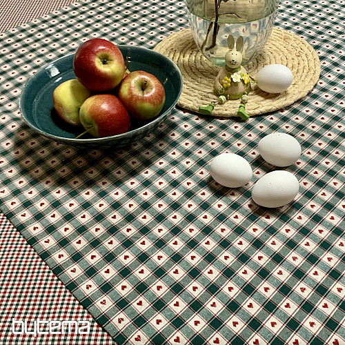 Tovaglia e sciarpa MAXI CORET verde