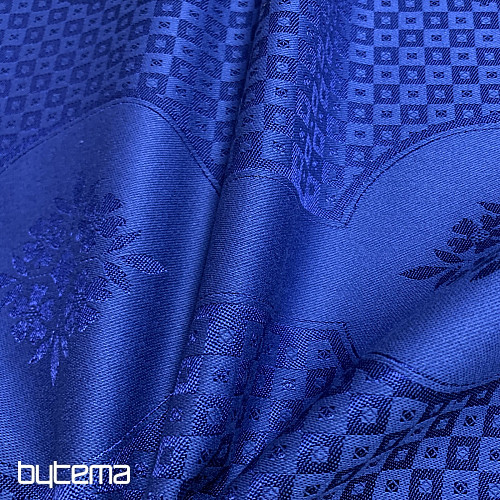 Tovaglia DAMASCO blu scuro 140 x 220