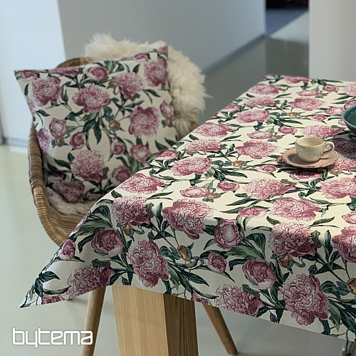 Tovaglia e sciarpa PEONIE