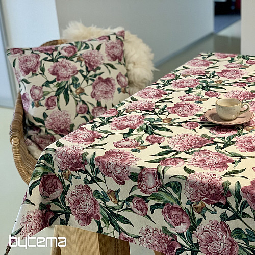 Tovaglia e sciarpa PEONIE