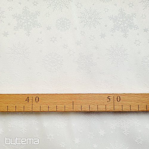 Tessuto decorativo a tinta unita, mix di fiocchi bianchi