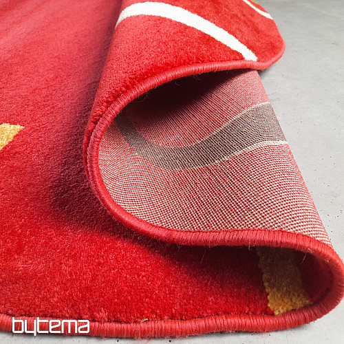 Tappeto rotondo Figaro 200 x 200 cm rosso