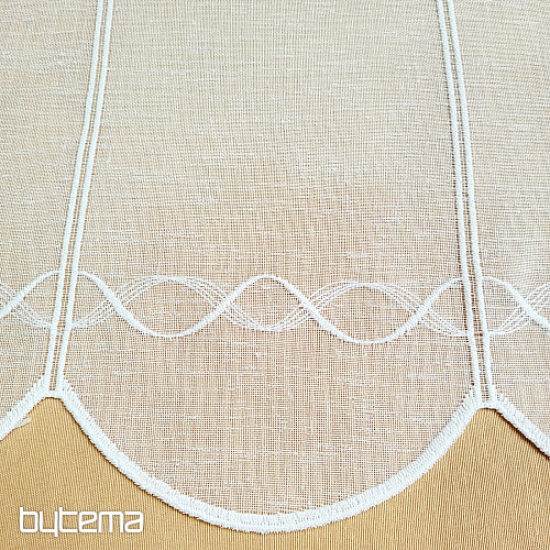 Tenda per vetrata artistica GERSTER 11883 bianca