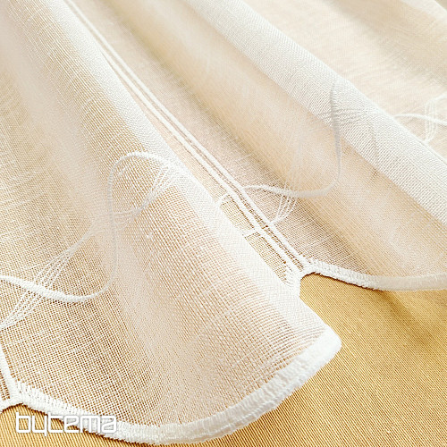 Tenda per vetrata artistica GERSTER 11883 bianca