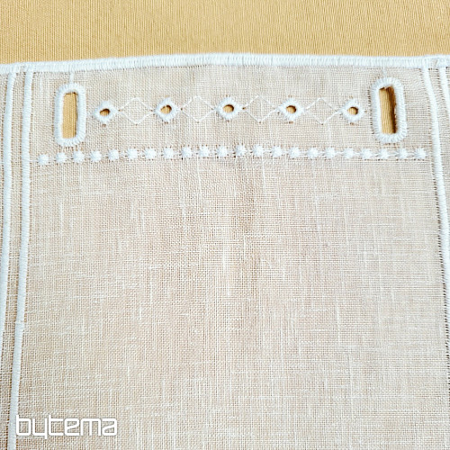 Tenda per vetrate artistiche GERSTER 11884 bianca