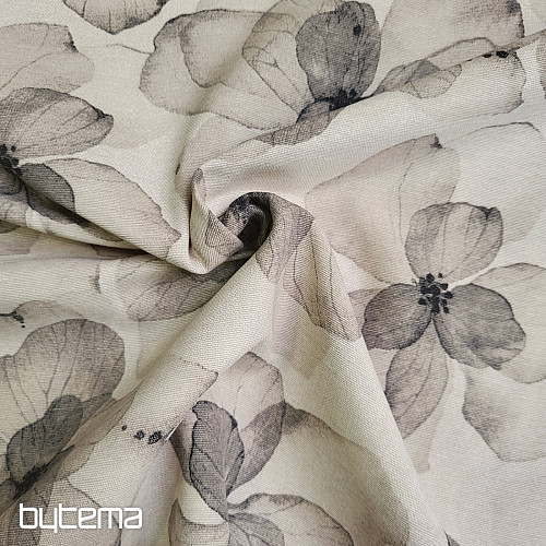 Tessuto decorativo TUTUKI FLOWER BEIGE