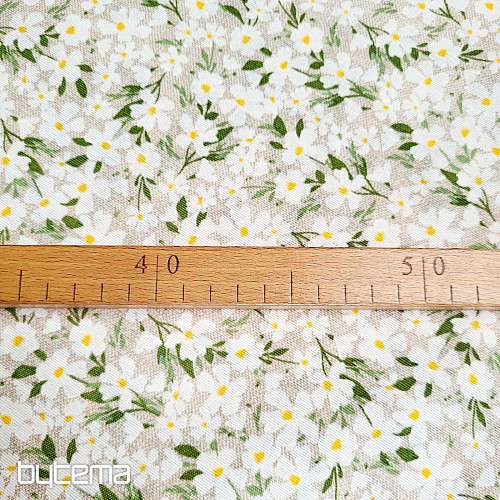 Tessuto decorativo FIORI BIANCHI