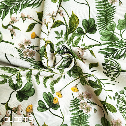 Tessuto decorativo FIORI BIANCHI