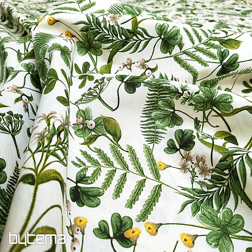 Tessuto decorativo FIORI BIANCHI