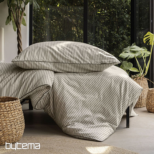 IRISETTE raso di cotone di lusso TOKIO 8607-80 beige grigio