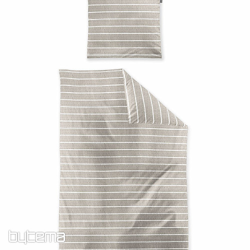 IRISETTE crêpe morbido di lusso EASY 8548-80 a righe beige