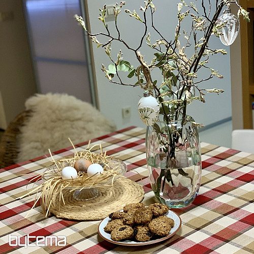 Tovaglia e sciarpa ATILA ROSSO