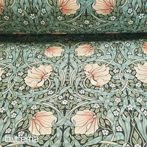 Tessuto decorativo FIORI DORATI