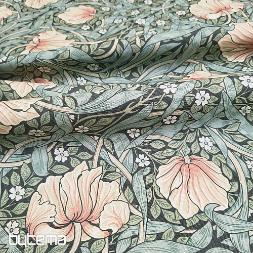 Tessuto decorativo FIORI DORATI