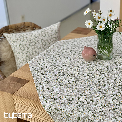 Tovaglia e sciarpa FIORI BIANCHI