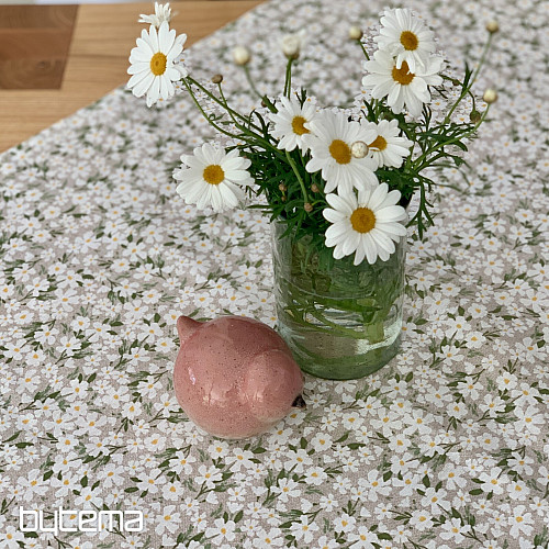 Tovaglia e sciarpa FIORI BIANCHI