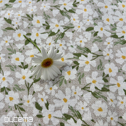 Tovaglia e sciarpa FIORI BIANCHI