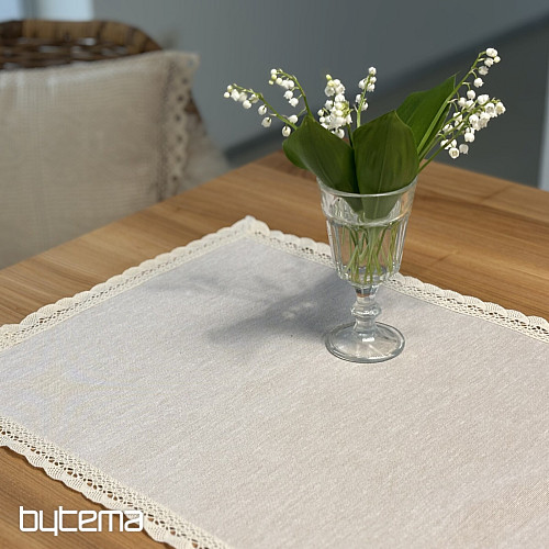 Tovaglia e sciarpa in arazzo NATUR WITH LACE