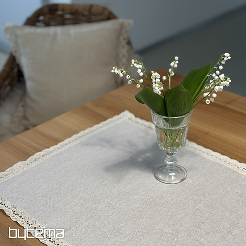 Tovaglia e sciarpa in arazzo NATUR WITH LACE