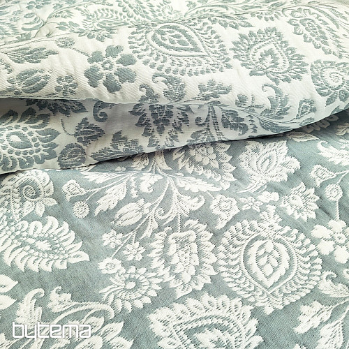 Tessuto decorativo COSTA FLOR GRIGIO VERDE