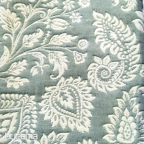 Tessuto decorativo COSTA FLOR GRIGIO VERDE
