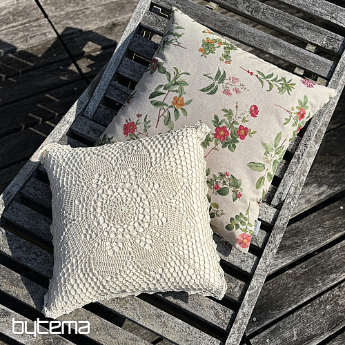 Copertura decorativa in pizzo FIORE beige