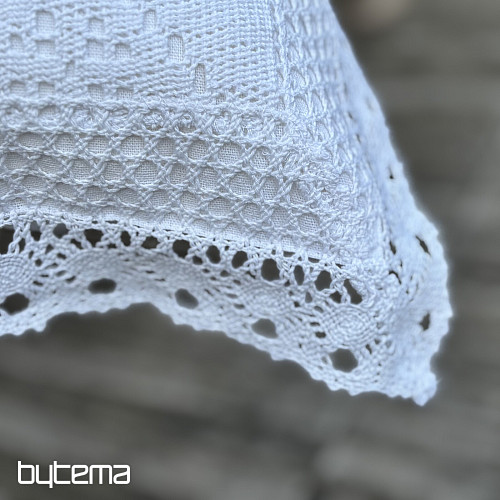 Copertura decorativa in pizzo, pizzo bianco