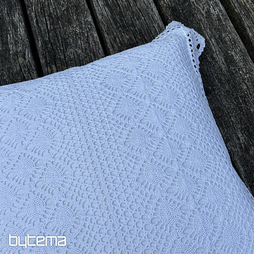 Copertura decorativa in pizzo FIORI piccoli bianchi