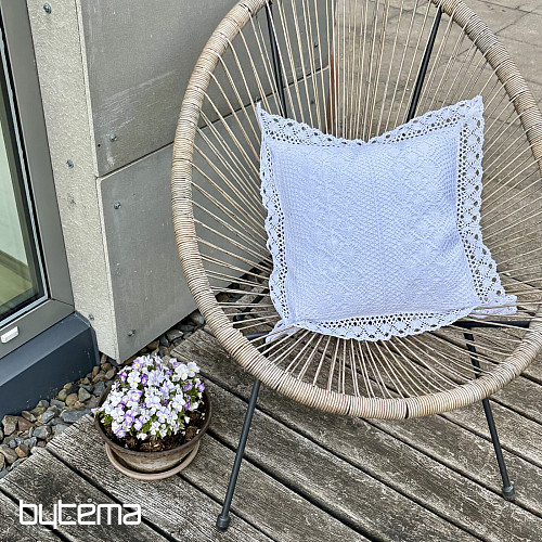 Copertura decorativa in pizzo FIORI piccoli bianchi