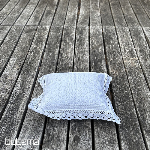 Copertura decorativa in pizzo FIORI piccoli bianchi