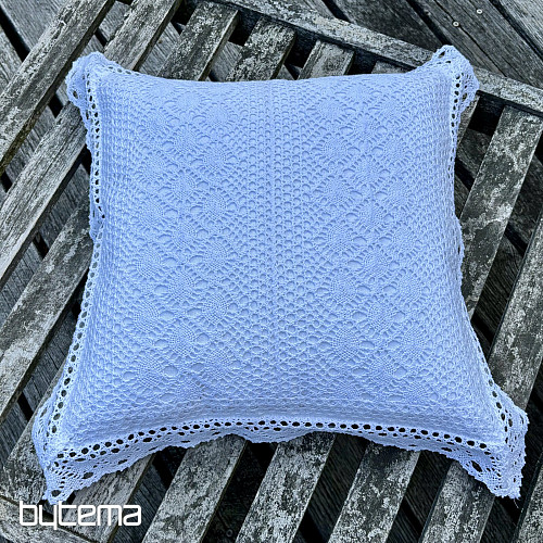 Copertura decorativa in pizzo FIORI piccoli bianchi