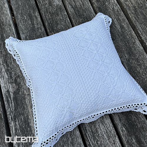 Copertura decorativa in pizzo FIORI piccoli bianchi