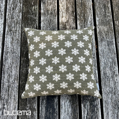 Rivestimento decorativo di lusso con fiocchi marrone-verde A