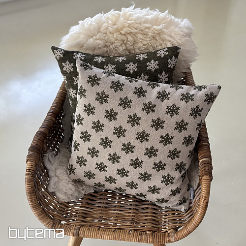 Rivestimento decorativo di lusso con fiocchi marrone-verde A