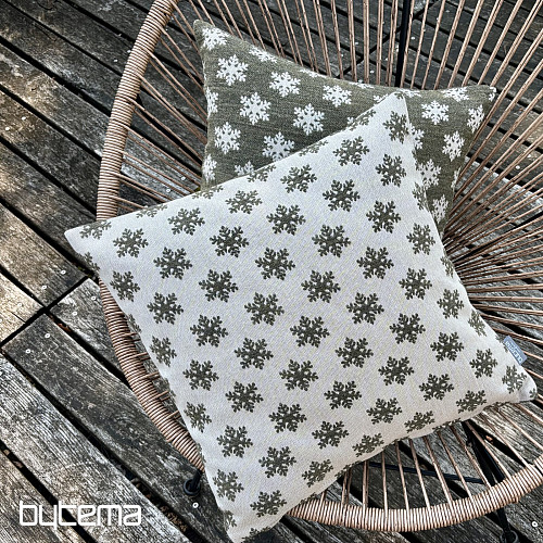Rivestimento decorativo di lusso con fiocchi marrone-verde B