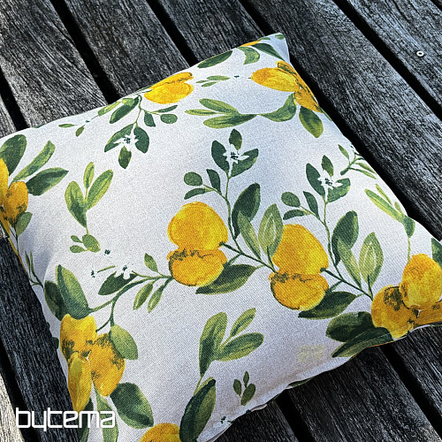 Federa decorativa con motivo albero di limoni