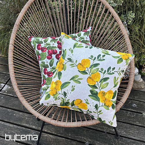 Federa decorativa con motivo albero di limoni