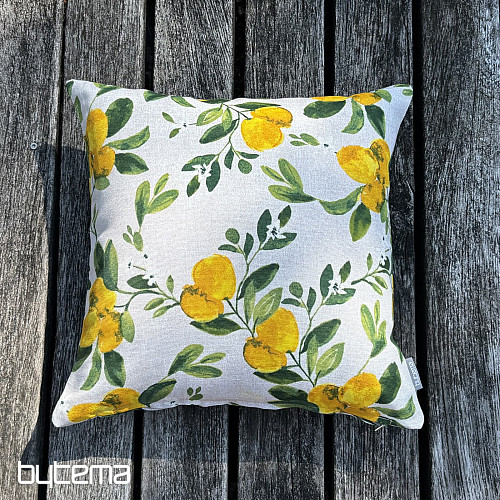 Federa decorativa con motivo albero di limoni