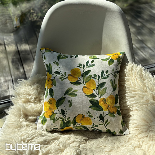 Federa decorativa con motivo albero di limoni