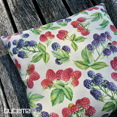 Federa decorativa con lamponi e more