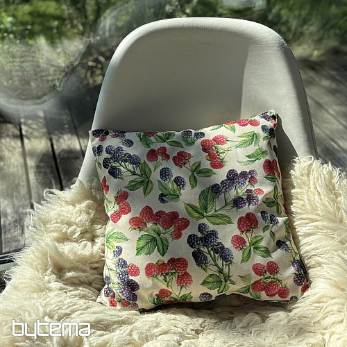 Federa decorativa con lamponi e more