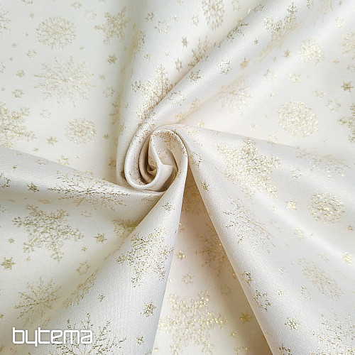 Tessuto decorativo in Teflon FLAKES COPO LUREX oro