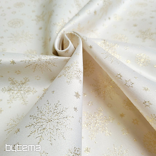 Tessuto decorativo in Teflon FLAKES COPO LUREX oro