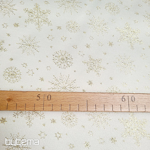 Tessuto decorativo in Teflon FLAKES COPO LUREX oro