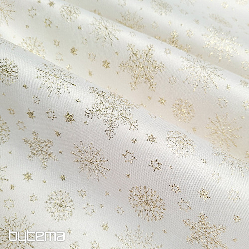 Tessuto decorativo in Teflon FLAKES COPO LUREX oro
