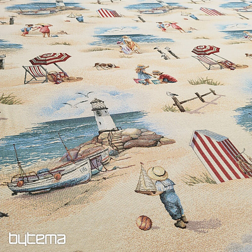 Tessuto per arazzo BAMBINI SULLA SPIAGGIA