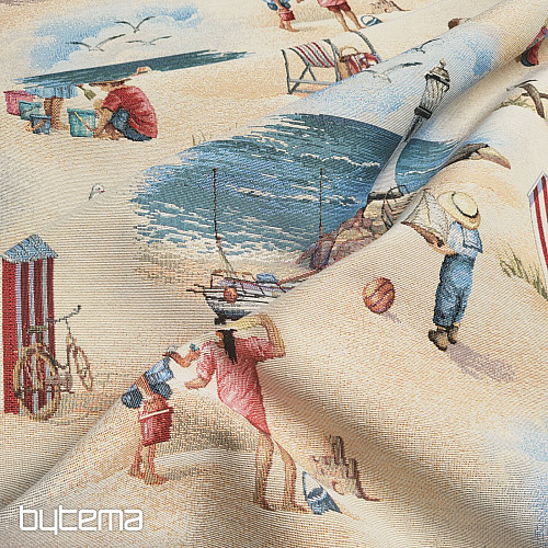 Tessuto per arazzo BAMBINI SULLA SPIAGGIA